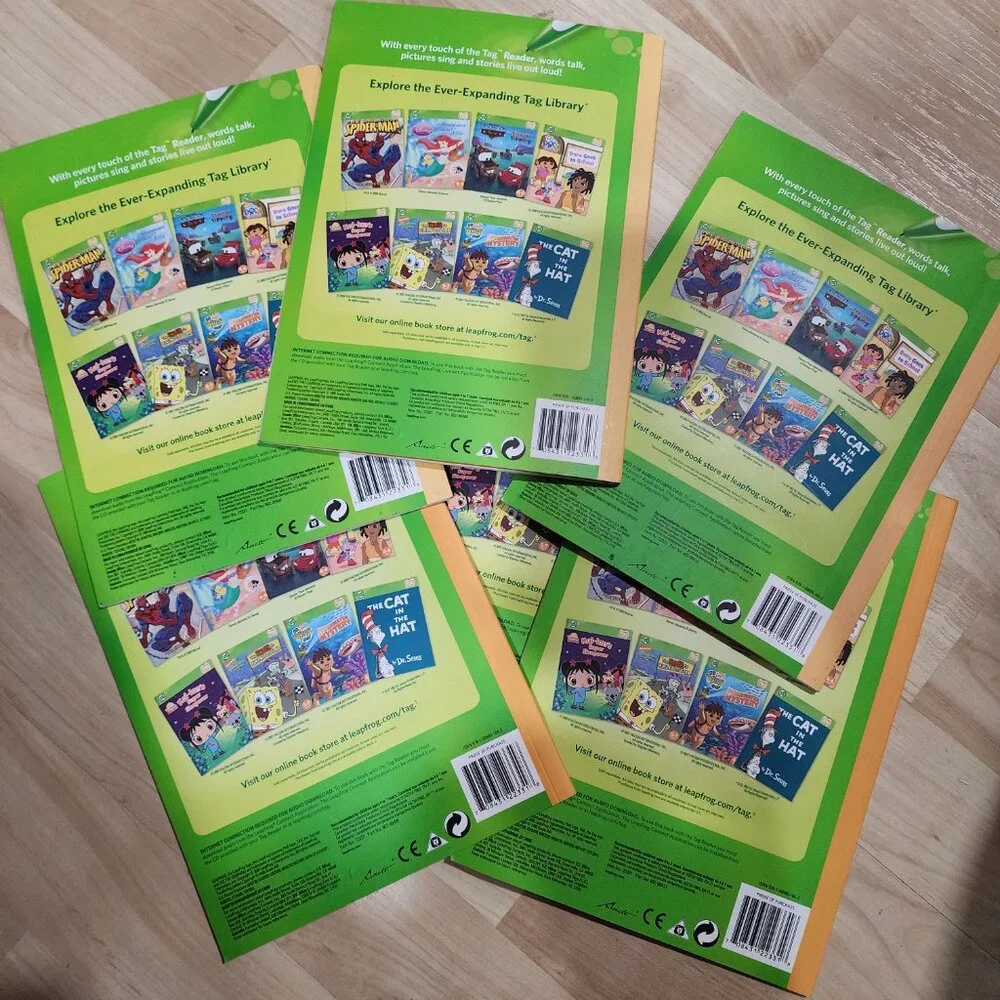 Leap Frog Learn to Read Book Set 2 (Long Vowels, Silent E Y) 6 book set
